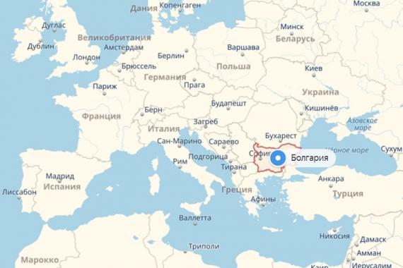 Карта дорог болгарии на русском языке